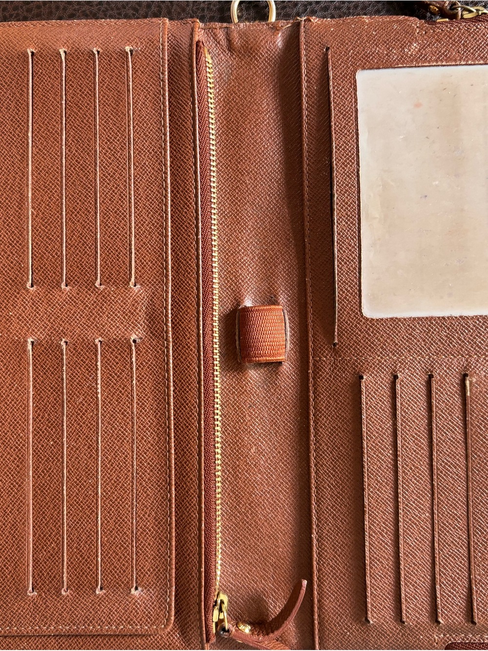 Louis Vuitton Monogram Canvas Brown & Gold Zip Wallet - Picture 3 of 16